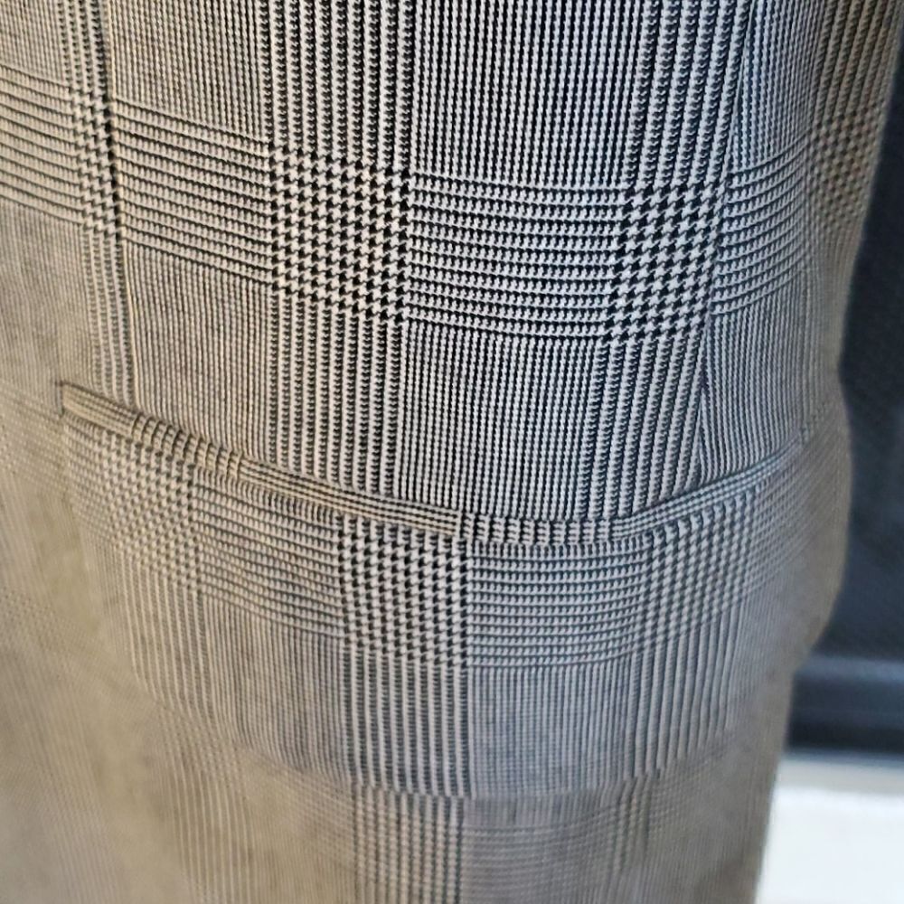 HICKEY-FREEMAN Houndstooth Jacket - Size 41 Short - Picture 4 of 8